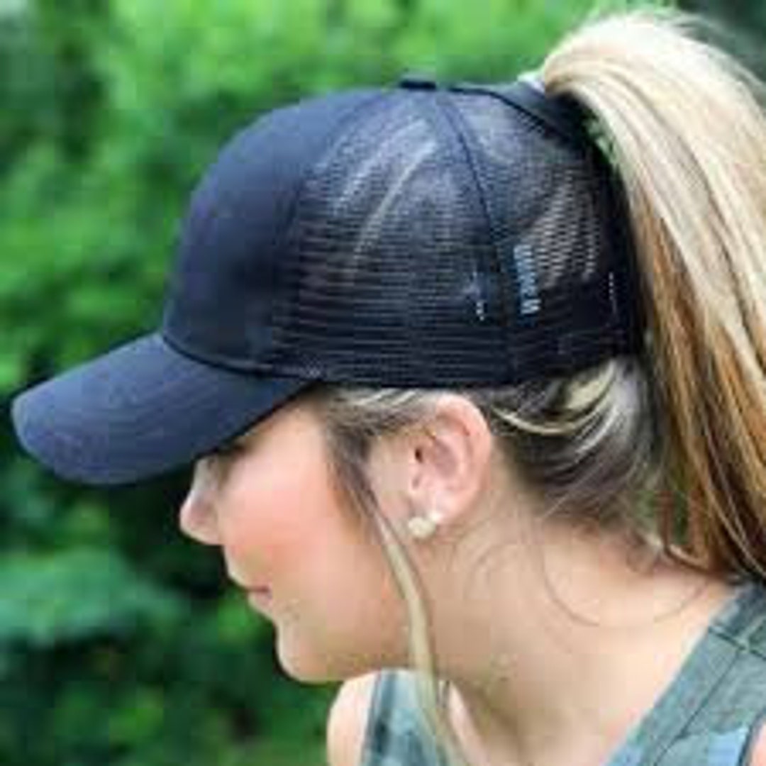 Women's baseball cap - Women's cap- Pony hat - High pony cap