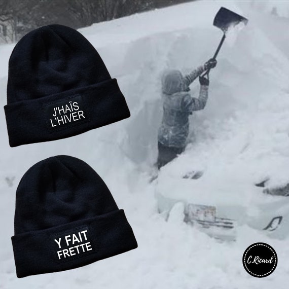 Tuque acrylique intérieur molleton, grandeur oz, y  fait frette, j'haïs l'hiver