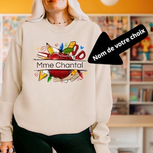 Personalized Teacher Name Sweatshirt, Teacher Sweatshirt, The Teacher Sweatshirt, Back to School Crewneck