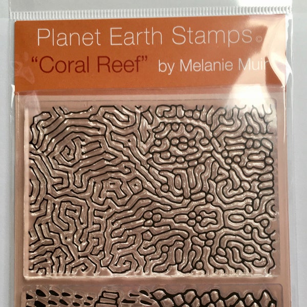 NEW Planet Earth Organic Texture Stamp/Sheet - 'CORAL REEF'
