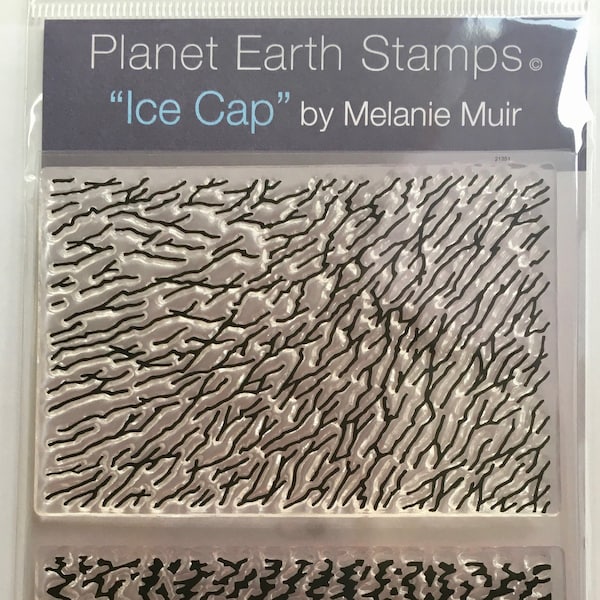 NEW Planet Earth Organic Texture Stamp/Sheet - 'ICE CAP'