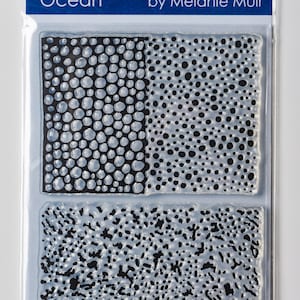 Timbro/foglio con texture organica - 'OCEANO'