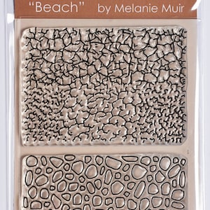 Timbro/foglio con texture organica - 'BEACH'