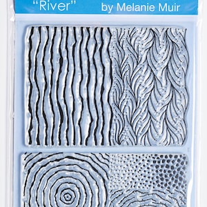 Timbro/foglio con texture organica - 'RIVER'