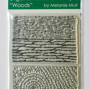 Stempel/vel met organische structuur - 'WOODS'