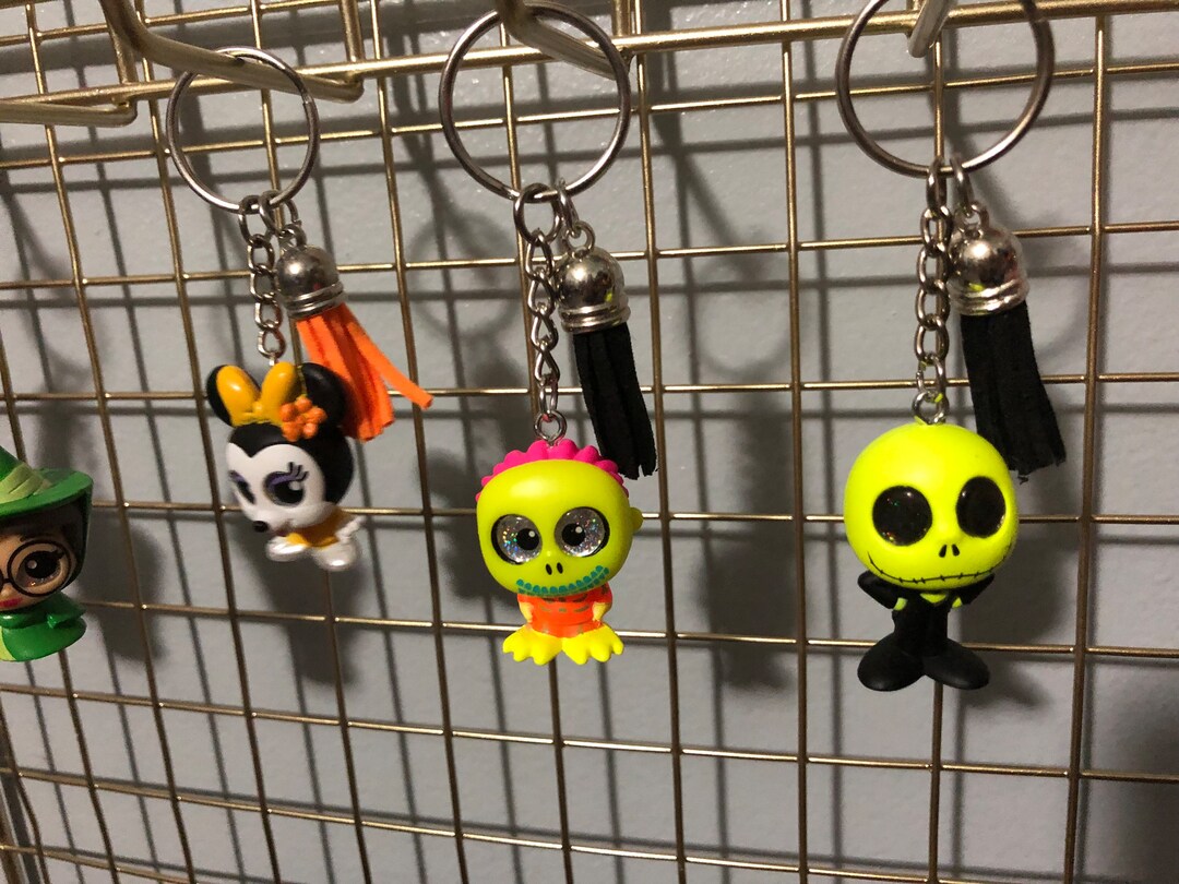 Hand Made Disney Doorables Keychains Etsy