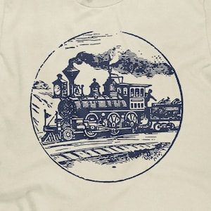 Train Conductor Shirt, Vintage Train Shirt, Mens Train Shirt, Train Lovers Shirt, Train Enthusiast Gift, Unisex T-Shirt - Item 2347