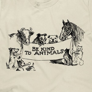 Be Kind to Animals - Animal Lover Tee - Unisex Cotton T Shirt - Item 2770