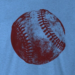 Vintage Baseball Shirt, Baseball Shirt, Men&#39;s Baseball TShirt, Sports Shirt, American Apparel Unisex Mens Poly Cotton T-Shirt - Item 2351