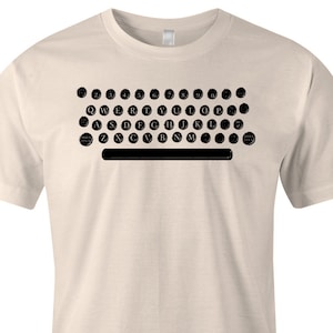 Cool Typewriter T Shirt Nerdy Type Writer Shirt Unisex T Shirt Item 1016 image 1