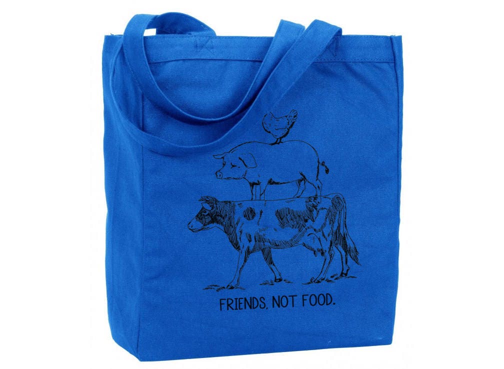 Vegan Lunch Bag Vegan Lunch Tote Vegan Gift Animal Rights Etsy