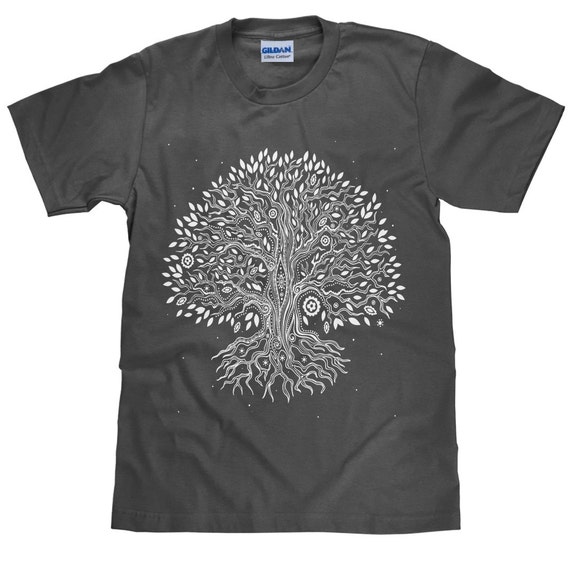 Tree of Life T Shirt - Tree Tshirt - Unisex Cotton Tshirt - Item