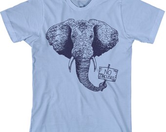 No Circus Elephant TShirt - Animal Rights Shirt - No Circuses Elephant Unisex T Shirt - Item 1326