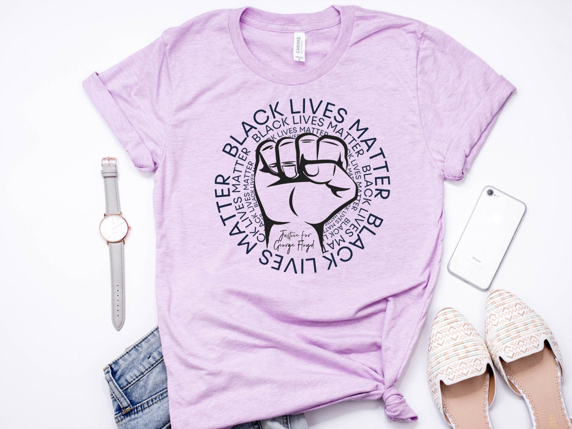 Justice for George Floyd Shirt Black Lives Matter T-Shirt ...
