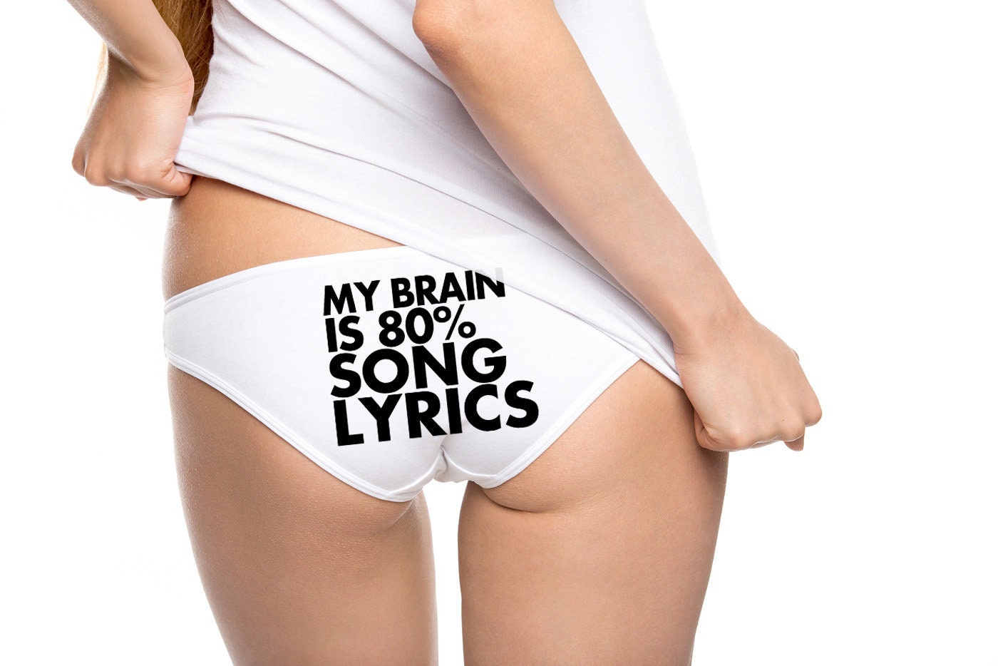 My Brain is 80 Song Lyrics Funny Panties Teen Panties Teen Etsy UK