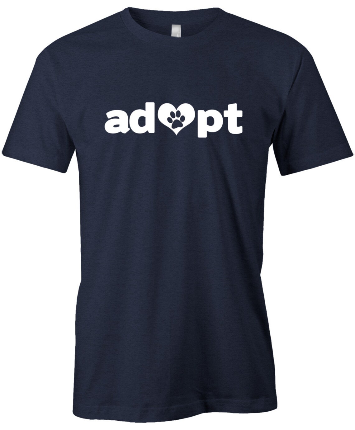 Paw Print Adoption T Shirt Pet Adoption Shirt American Etsy
