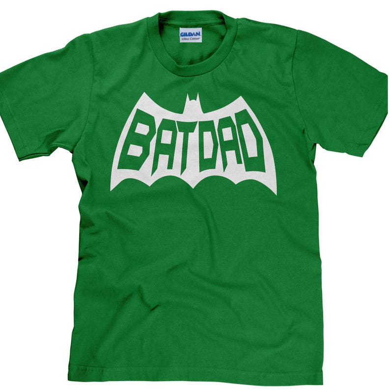 Batdad Shirt, Father's Day Gift, Dad Shirt, Batdad T Shirt, Father's Day Shirt, Superhero Shirt, Batdad, Dad T Shirt Item 3630 White Ink image 6