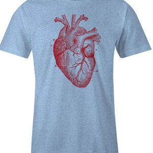 Human Heart T Shirt - Heart Anatomy Diagram T-Shirt - Item 1457