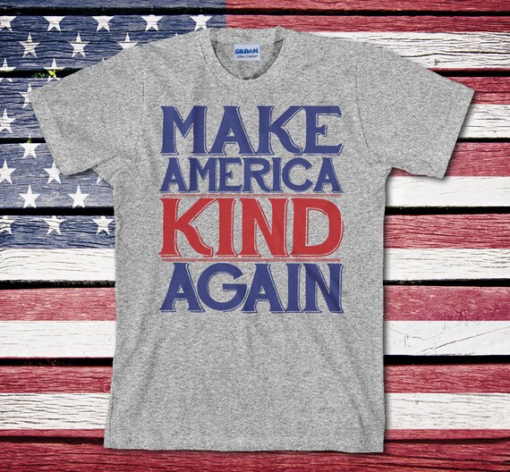 Womens Make America Kind Again Political T-Shirt For Women Womens Make America Kind Again Political T-Shirt For Women