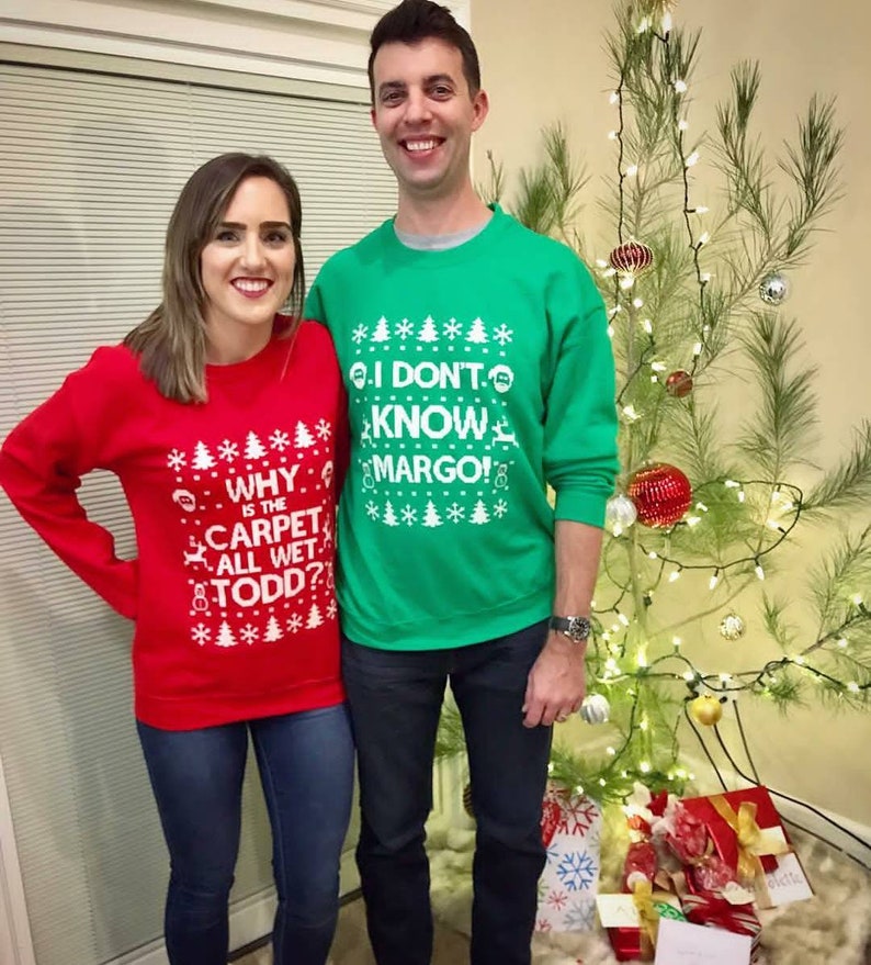 Matching Christmas Shirts I Don't Know Margo and Why is | Etsy