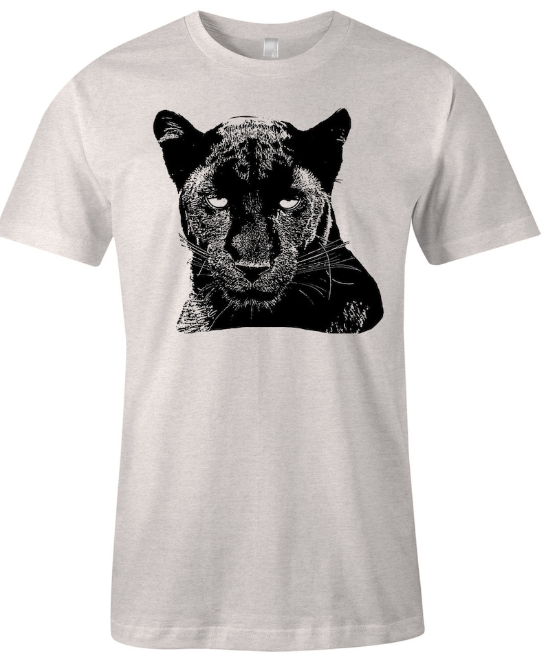 Black Panther T Shirt Animal Conservation Tee American Etsy