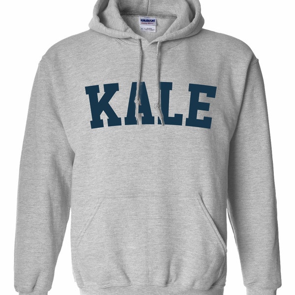 Vegan Kale Hoodie Sweatshirt - Vegan KALE Hooded Sweat Shirt - Unisex Gildan Tee - Item 1760