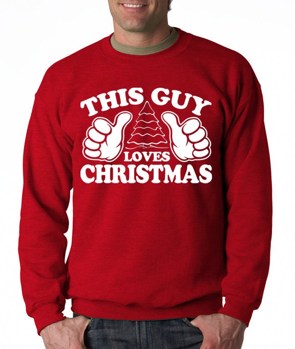 This guy clearance loves christmas sweater