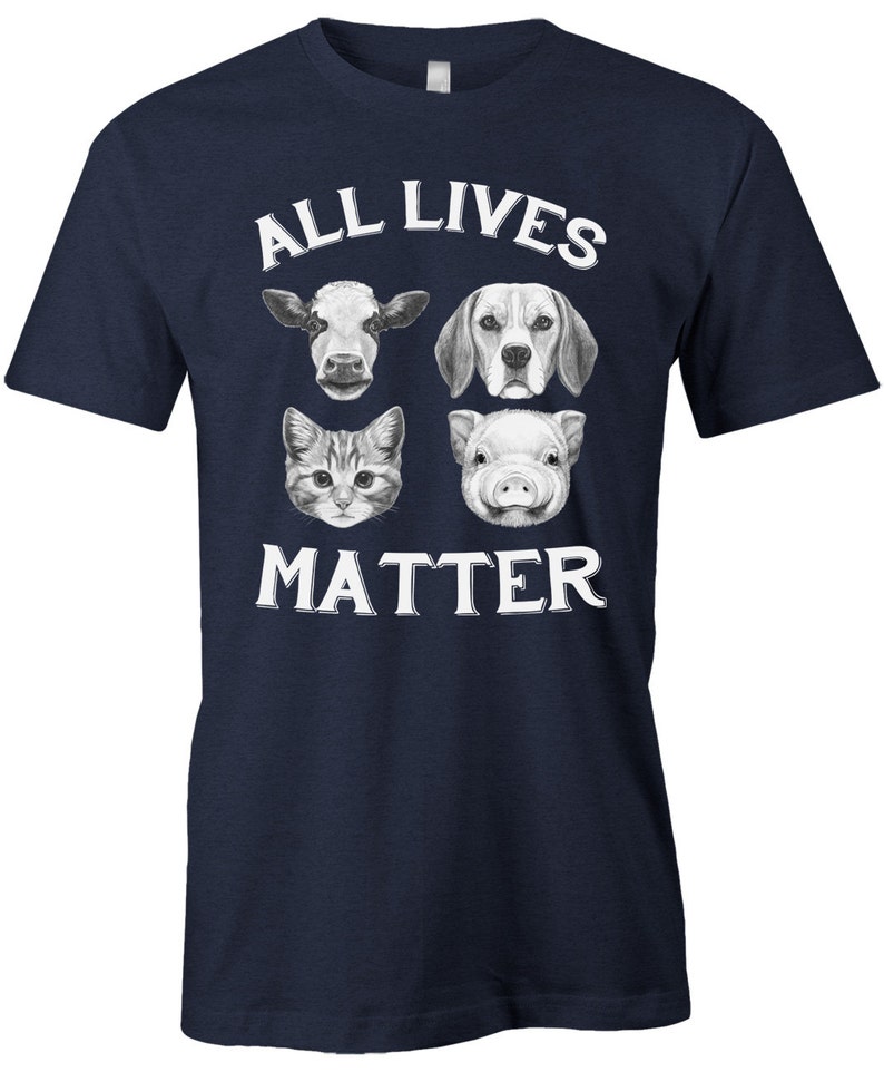 Animal Lover Tee All Lives Matter Vegan American Apparel Etsy