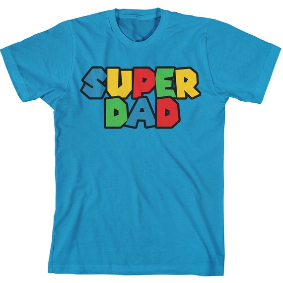 Super Dad Shirt Mario Dad Father's Day Shirt. Superhero Etsy México