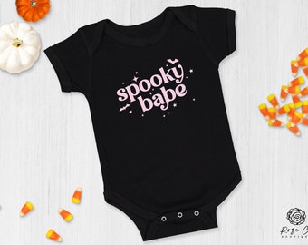 Spooky Babe Onesie® | Halloween Baby Onesie® | Retro Halloween Body Suit