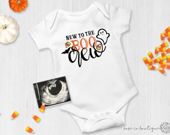 New To The Boo Crew Onesie® | Halloween Pregnancy Announcement | Fall Baby Announcement