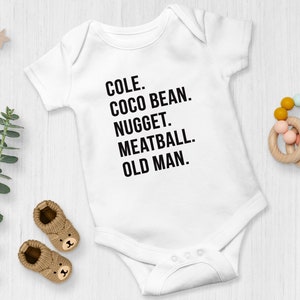 Personalized Baby Nickname Onesie® | Custom Nickname Neutral Onesie®
