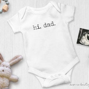 Hi Dad Onesie® | Pregnancy Announcement | New Dad Surprise Onesie®
