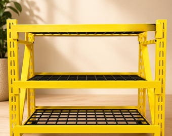 Mini Tote Storage Shelf, 3D Printed Miniature Garage Rack, Desk Decor Prop