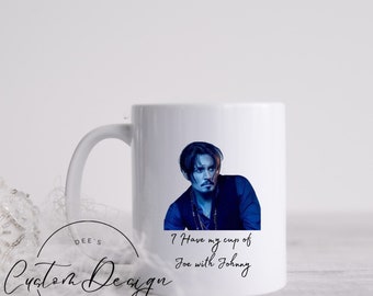 Johnny Depp Custom Coffee Mug, Team Johnny Coffee Mug, Custom Coffee Mug, Personalized Coffee Mug