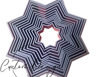 3D Printed Fractal Fidget Star, Fidget Toy for Adults, Adult Fidget Toy, 3D Toys, Stress Relief Fidget
