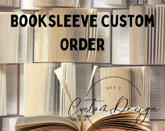 Read Before Purchase** Booksleeve Custom Order Only, Custom Design Booksleeve, Personalized Booksleeve, Read Before Purchase**