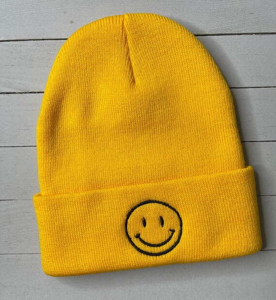 Smiley Face Beanies Custom Smile Beanie 