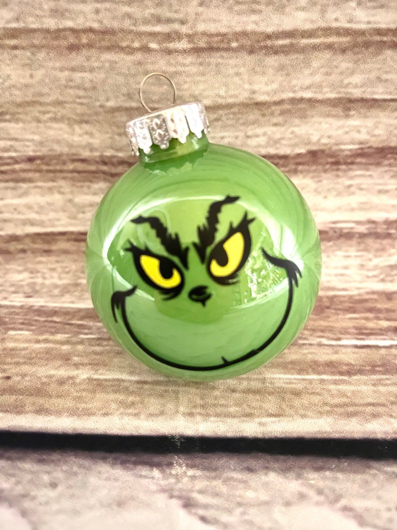 The Grinch Ornaments Christmas the Grinch Ornaments Holiday Etsy