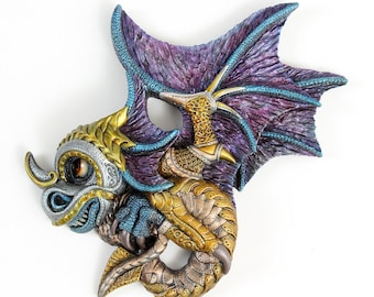 Armoured Dragon Wall Plaque