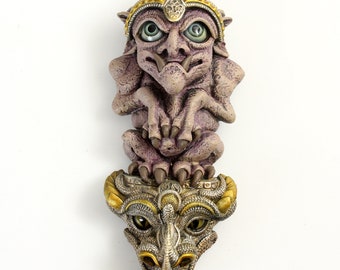 Gargoyle Wall Hanging Sculpture