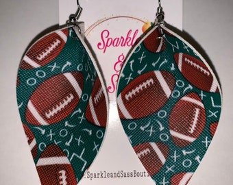 Football earrings