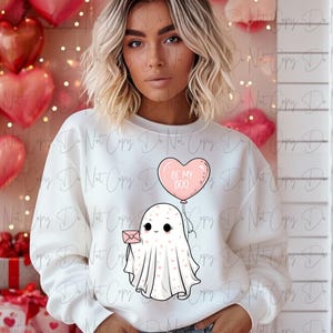 Be My Boo Ghost Valentine's Day PNG