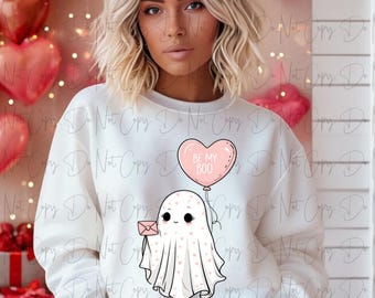 Be My Boo Ghost Valentine's Day PNG