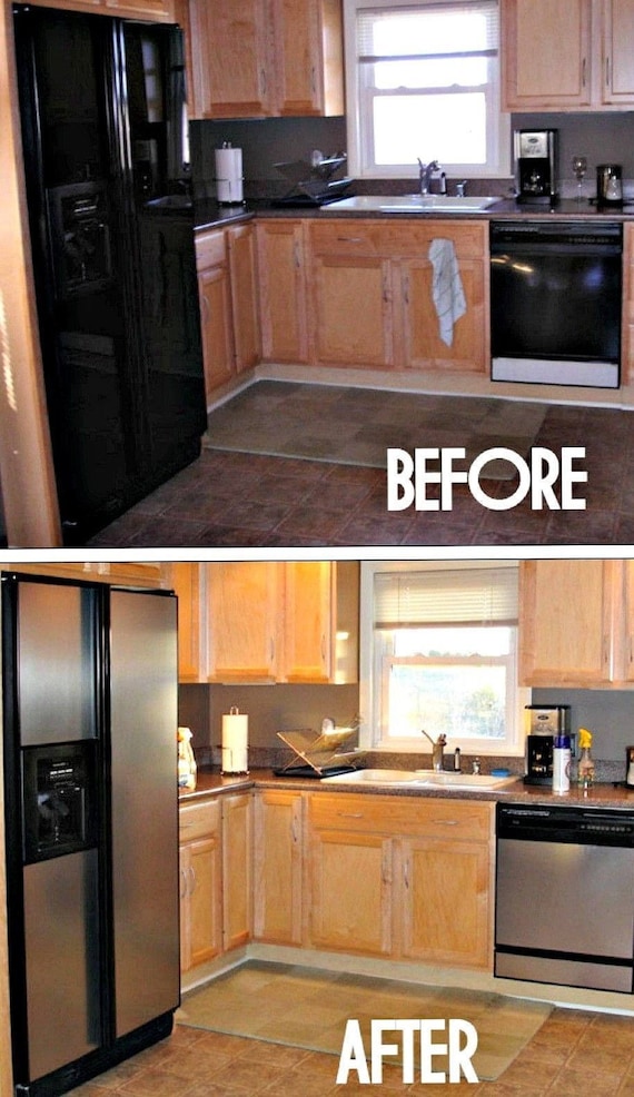 Update Dishwasher Panel Brushed Stainless Steel AS SEEN ON HGTV 26/" x 36/"