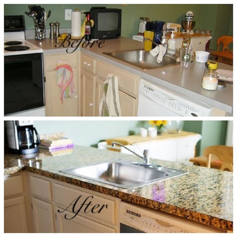 Contact Paper Self Adhesive Film Granite Countertops Kitchen