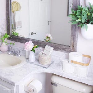 White Marble Contact Paper: Waterproof Vinyl, Peel and Stick Countertop Cover