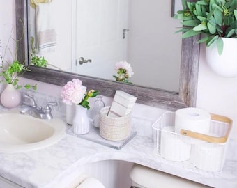 White Marble Contact Paper: Waterproof Vinyl, Peel and Stick Countertop Cover