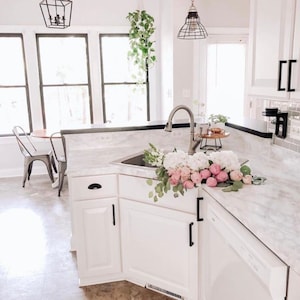 White Marble Contact Paper: Waterproof, Peel and Stick Countertop Vinyl