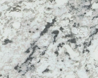 EZFAUXDECOR Peel & Stick Laminate Countertop Cover Sheet White Ice Granite with Matte Finish Waterproof Heat and Scratch Resisiant, Durable